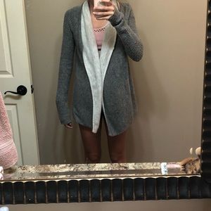 A&F gray cardigan size x small